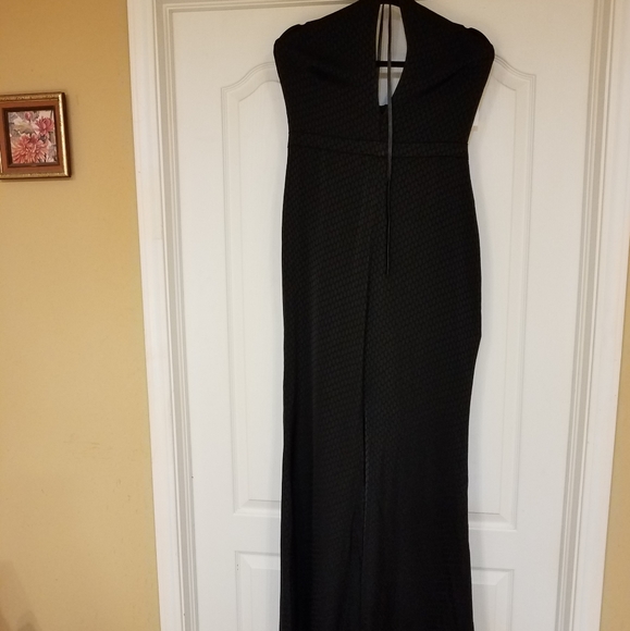 ALEXIS JUMPSUIT,BLACK WIDE LEGS SIZE L - Picture 10 of 12